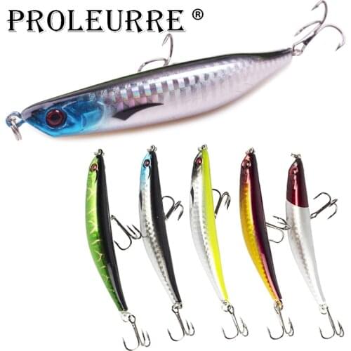 1PCS Pencil Fishing Lure 9cm 7.5g Topwater Floating Hard Bait Sub Surface Dying Fish Lures Minnow Pesca Fishing Tackle