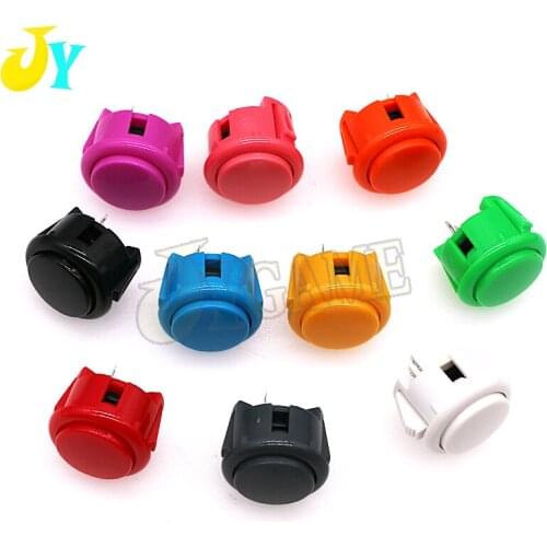 100pcs/lot Copy Sanwa 30mm button Arcade push button switch Start button OBSF-30 Sanwa button replacement