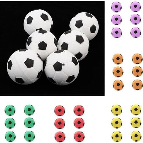 6 Pcs Mini Foam Sponge Football 6.3cm Soft Outdoor Sports Toys for Kids Boys Play