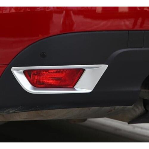 ABS Chrome For Jaguar F-PACE 2016 2017 2018 Accessories Auto Rear Fog Lamp Light Lampshade Cover Trim Car Sticker Styling