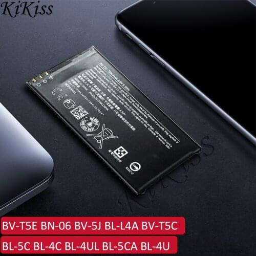 Battery BV-T5E BN-06 BV-5J BL-L4A BV-T5C BL-5C BL-4C BL-4UL BL-5CA BL-4U For Nokia Lumia 950 430 435 535 2280 1508 225 E66 X2-01
