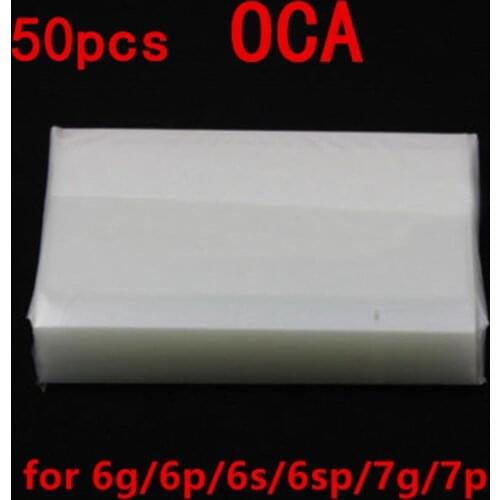 AliSunny 50pcs OCA Film for iPhone 6 6S 7 Plus 5 5S 6G 6Plus Clear Optical Adhesive LCD Touch Glass Lens Film OCA Glue
