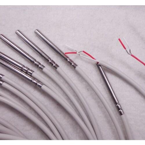 NTC5.5K Temperature Sensor 2 Wire with PVC Coated 2 Meters Probe 45mm*5mm Length*Dia. 0-50 centigrade B=3950 iSentrol