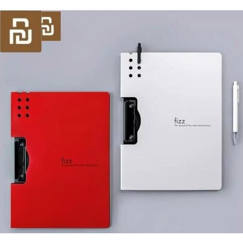 Fizz Horizontal A4 Folder 7colors Matte Texture Folder Portable Pad Portable Pen Tray Office Metting File Pocket 2 types