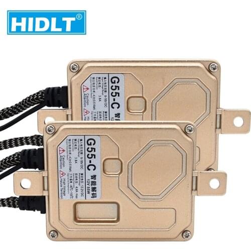 HIDLT Super Canbus 55W HID Digital Ballast AC 12V Car Headlight Error Free EMC Decoder Ballast For Auto HID Conversion Bulb Kit