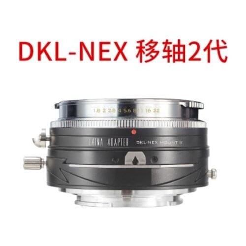 Tilt&Shift adapter ring for dkl lens to sony E mount NEX-5/6/7 A7r a7r3 a7r4 a9 A7s A6500 A6300 EA50 FS700 camera