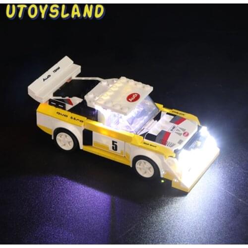 Building Blocks LED Lighting Kit For Speed Champions 1985 Audi Sport Quattro S1 76897(LED Included Only, No Kit)For Children Kid