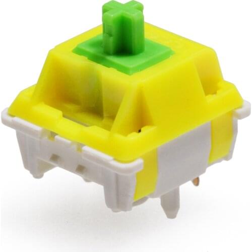 LCET Sprout Switch RGB Linear 50g Switches For Mechanical keyboard mx stem 5pin Green Yellow