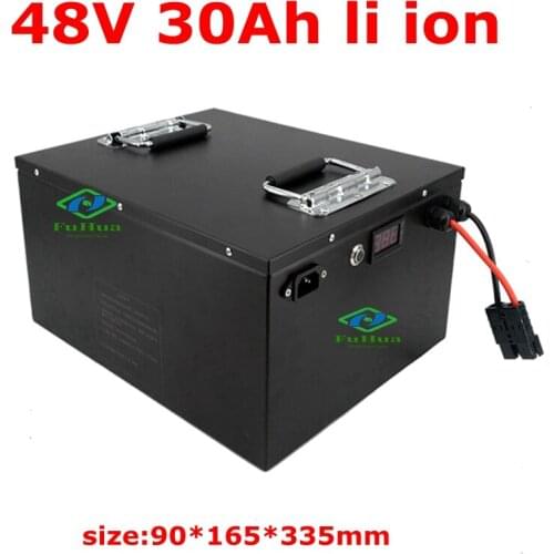 Free customize 48v 30ah lithium ion battery 18650 with BMS 48v li-ion for 2000w Bicycle scooter bike go cart + 5A charger