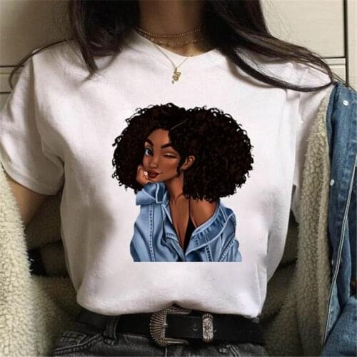 The Melanin Bunch Funny Graphic T Shirts Women Vogue Urban Black Girl Print Tee Shirt 90s Best Friends Tshirt Female T-shirt