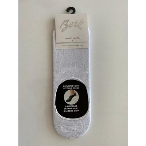 Berk Male 6'lı Bamboo Laser Cut Silicone Ballerina Socks