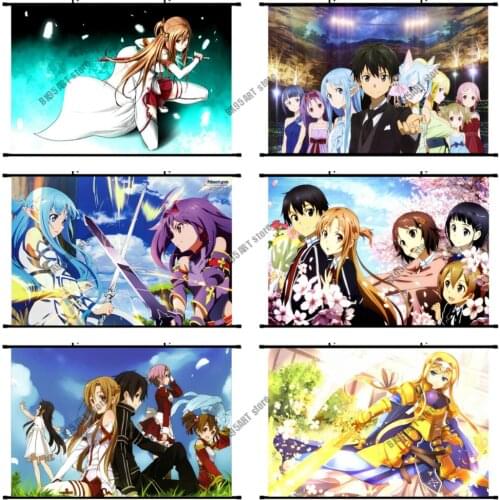 DIY 5D Diamond Painting Sword Art Online Anime Cross Stitch Kits Full Drill Diamond Embroidery Mosaic Picture Home Decor Gift
