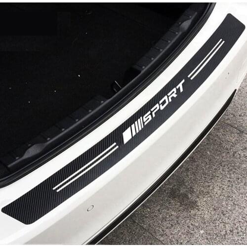 Carbon Fiber Pattern Sport Car Rear Bumper Protector Sticker For Mercedes Benz AMG W212 E200 W213 W204 W205 W176 W211 GLC GLK