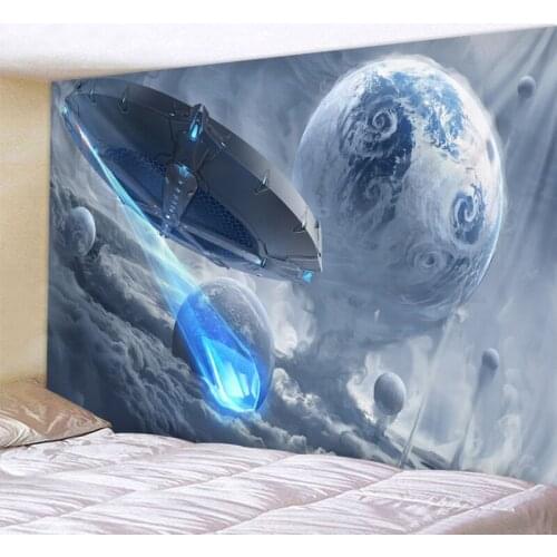 Science fiction home decoration tapestry psychedelic scene tapestry Bohemian decorative sheet sofa blanket yoga mat