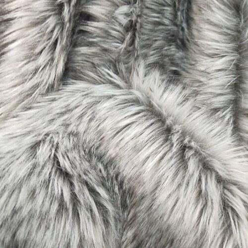Dyed Artificial Fur Long Plush Fabric DIY Patchwork Crafts Quilting Garment Toys Pillow Materials Accessories