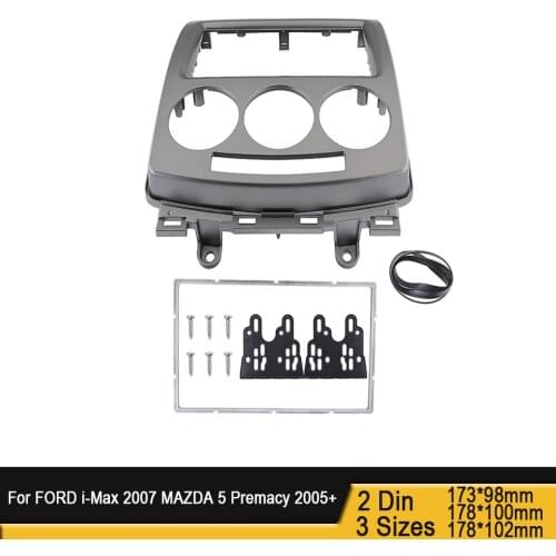 2Din Car DVD Frame Stereo Panel Plate Mount Radio Fsacia For FORD i-Max 2007+ For MAZDA 5 Premacy 2005+ Dash Installation Bezel