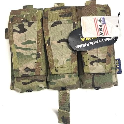 TMC Triad M4 Magazine Pouch Multicam Airsoft Wargame Tactical Mag Pouch for Tactical Vest AVS JPC Vest Molle Front Panel