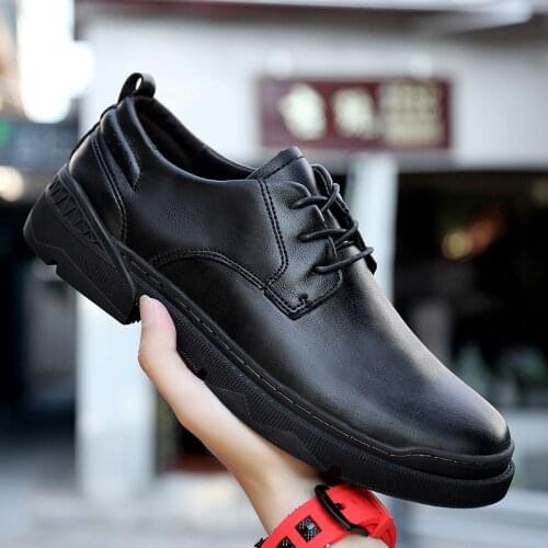 Men genuine Leather Shoes lace up Hand Sewing Man Casual Shoes cow suede leather Welt Stitching Loafers Flats men Leisure Shoes