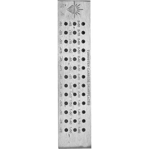 39 Holes 0.26-2.80 mm Tungsten Carbide Pull Wire, Used for Making Round Jewelry