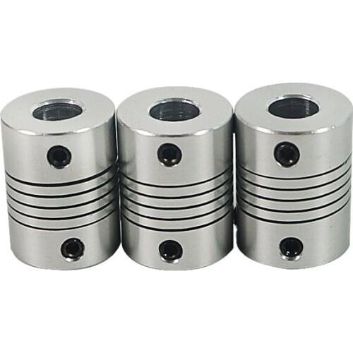 1/2/4pcs 8x8mm CNC Motor Jaw Shaft Coupler 8mm To 8mm Flexible Coupling OD 19x25mm for DIY Stepper Motor CNC Machine