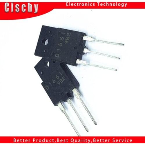 10PCS D1651 2SD1651 D1651C TO-3PF 21 inch line tube color line commonly used tube with damping 5A 60W