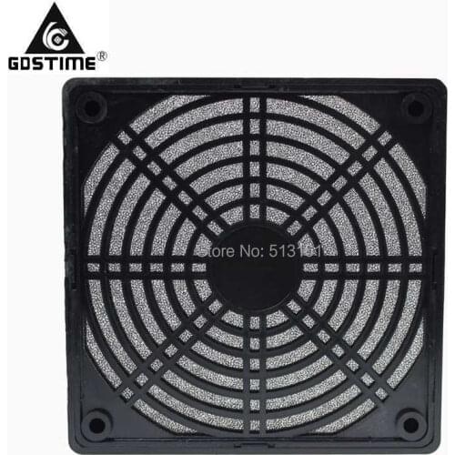 2 PCS Gdstime 12CM 120mm Fan Dustproof Screen Computer Case Mesh PC Dust Sponge Filter Black