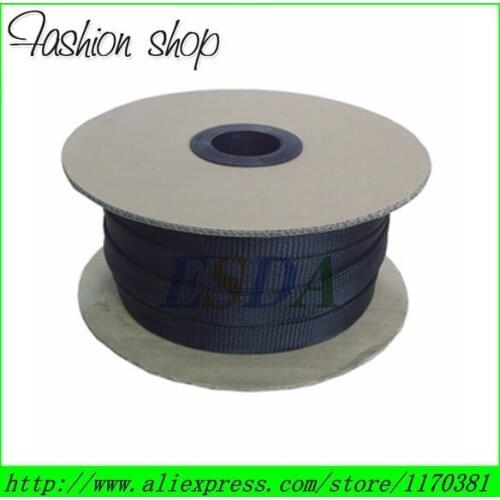 50 Meters/ Lot 10mm High density Flexible PET Expandable Braided sleeve wire harness sleeving