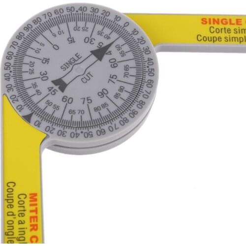 7\" Miter Saw Protractor with Single Cut Miter Cut Scriber for carpenter plumber L4MB