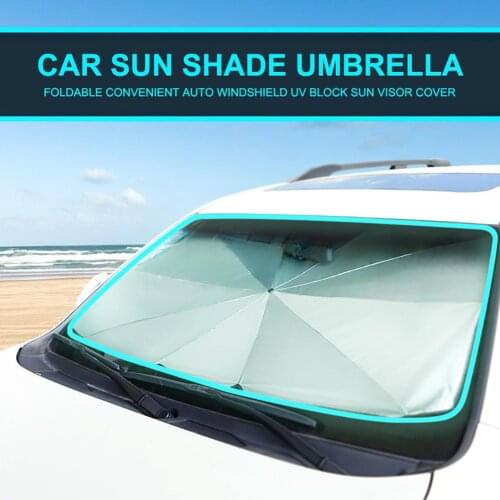 Car Sun Shade Umbrella Foldable Convenient Auto Windshield UV Block Sun Visor Cover Eco-friendly Easy To Fold High Quality