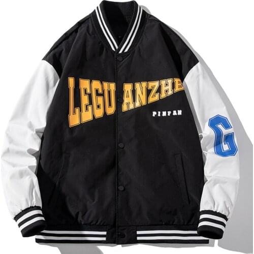 Varsity Baseball Jacket Men Women Steetwear Jacket Casual Patchwork Korean Style School Jacket Leeter Windbreaker Spring Autumn