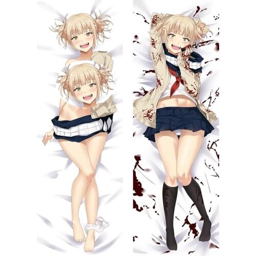 Anime My Hero Academia Cross my body Himiko Toga Cosplay Dakimakura Pillow Case Hugging Body