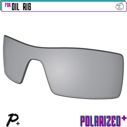 EZReplace Polarized Replacement Lenses for - Oakley Oil Rig Sunglasses - Silver P Plus