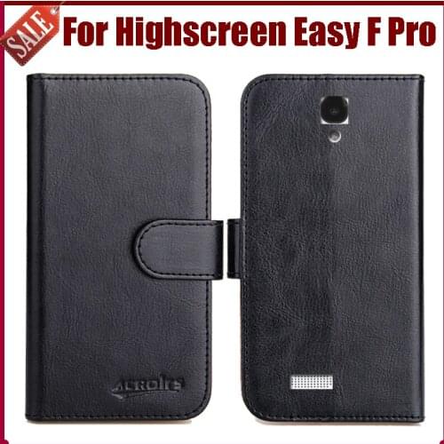 Hot Sale! Highscreen Easy F Pro Case New Arrival 6 Colors High Quality Flip PU Leather Protective Phone Cover