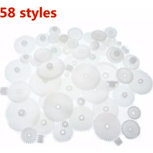 IMC hot 58 styles Plastic Gears Cog Wheels All The Module 0.5 Robot Parts DIY Necessary 1set