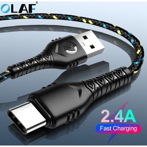 USB Type C Cable For Samsung S10 S9 S8 A50 Xiaomi Redmi Note 7 K20 Fast Charging USB-C Charger Mobile Phone USBC Type-C Cable