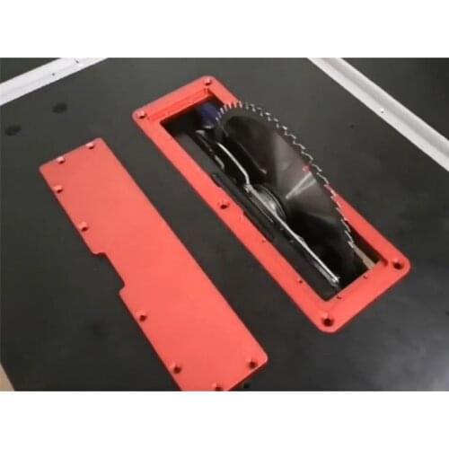 Woodworking Table Saw Adjustable Electric Circular Saw Turntable DIY Woodworking Table Aluminum Alloy Flip Cover