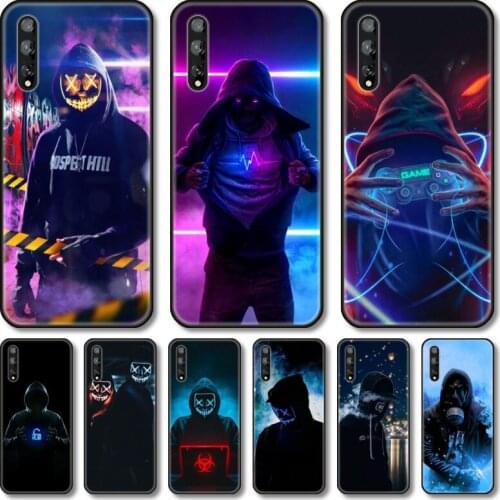 Neon Guy cool man Phone Case For Huawei Y 5 6 7 8 9 A P S Pro 2020 2019 Black Shell Cover