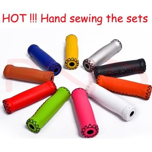 2015 new handmade Fixed Gear Handlebar Grips Bicycle Mountain Road MTB Bike Retro bicycle bicicleta 10 Colors BZT017