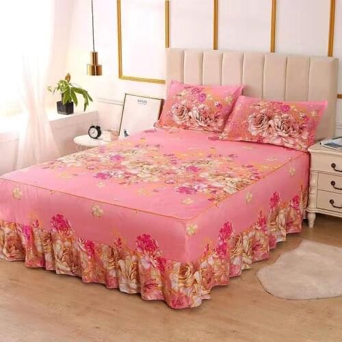 2019 New Band Brand Cotton Bedspread Bedcover Bed Skirt Sheet Kids Girl Coverlet Bed Sheet