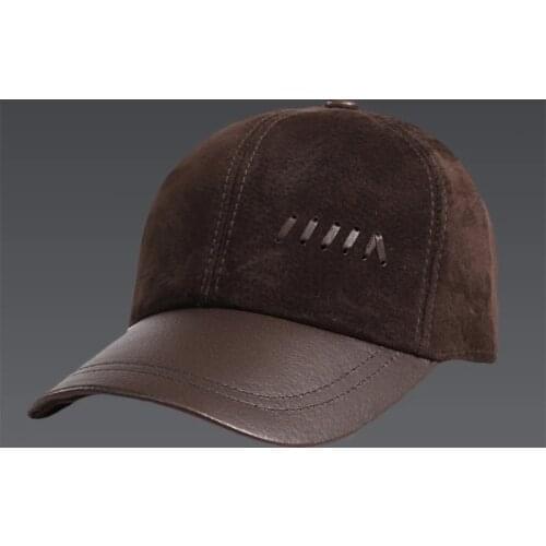 New 2021 Spring Mens Real Genuine Pig Leather Baseball Cap Brand Newsboy /Beret Hat Winter Warm Caps Hats Men Women