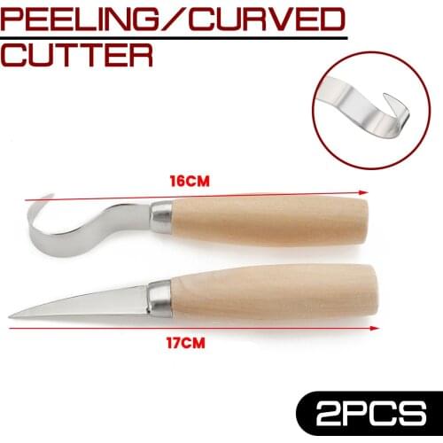 Hook Knife Whittling Beaver Craft Woodcut Woodworking Craft Graver Cutter DIY Hand Tool Wood Carving Tool Set