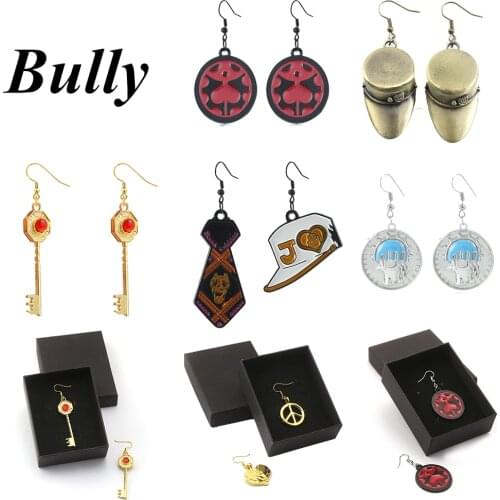 Anime Jojos Bizarre Adventure Drop Fashion Dangle Earring Cosplay Kakyoin Noriaki Jewelry For Trendy Women Men Gift Accessories
