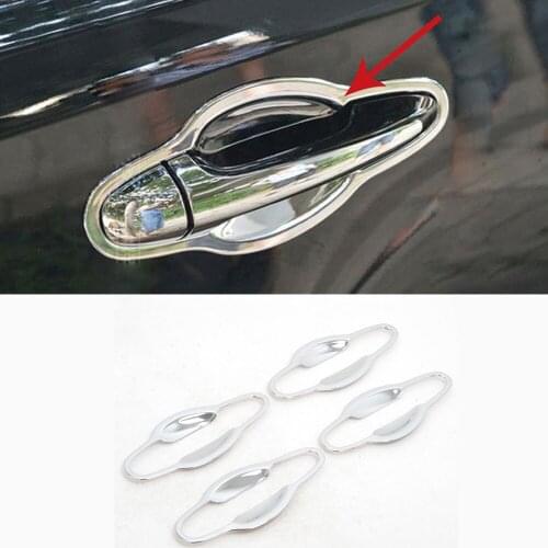 Fit For Toyota RAV4 RAV 4 2013 2014 2015 Chrome Side Door Handle Bowl Cover Car Styling Sticker Exterior Accessories