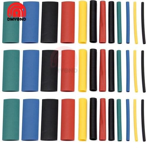 Heat Shrink wrapped Shrinking 530PCS Insulation Sleeving Thermal Casing Car Electrical Cable shrink tube Tube kit 12 Sizes
