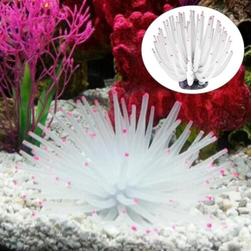1PCS Water Plant Soft Artificial Sea Ball Anemone Ornament Aquarium Fish Tank Decor Ornament Decor Aquarium Accessories