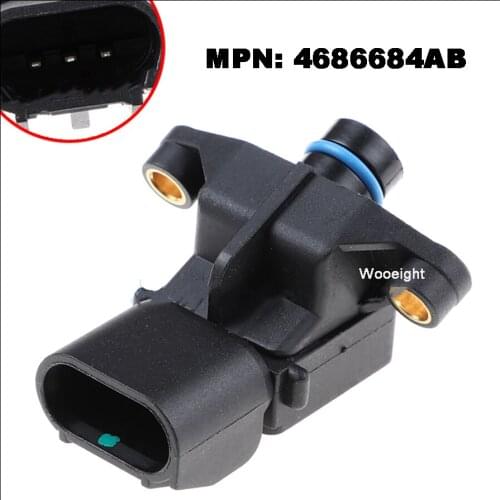 Wooeight Manifold Absolute Pressure MAP Sensor 4686684AB 4686684AA 72-1539 MS44 SU3208, 227025 Fit for Dodge Chrysler Plymouth