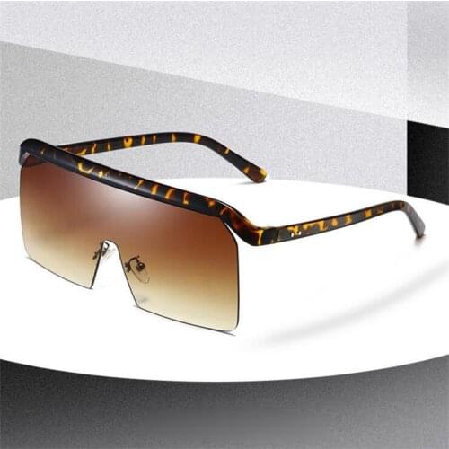 Ladies Black Oversized Sunglasses Women Brand Designer Vintage Big Shades One piece Large Square Sun Glasses Mens Party