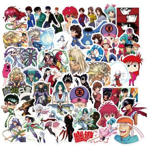 10/50pcs Anime Cartoon YuYu Hakusho sticker Graffiti DIY Motorcycle Skateboard Suitcase Waterproof Decal