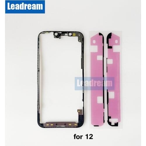 100pcs For iPhone X XS max 11 12 pro max Middle Frame Bezel With Glue Adhesive Sticker