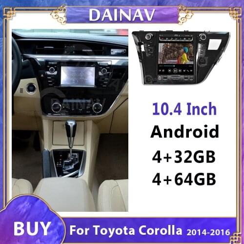 12.1 Inch Vertical Screen Android Car GPS Navigation For Toyota Corolla 2014 2015 2016 Car Multimedia DVD Player Radio Stereo